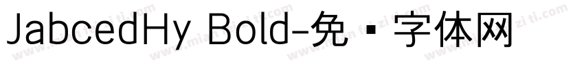 JabcedHy Bold字体转换